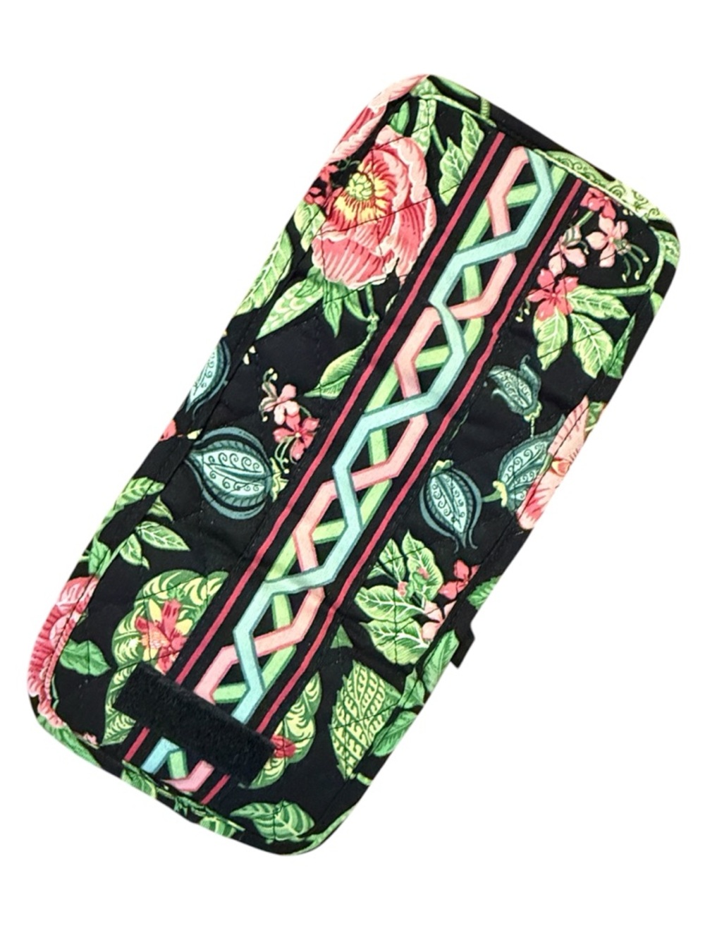 Vera Bradley Botanica Bag & Wallet Set Black Green Floral Quilted USA Retired - Picture 7 of 16